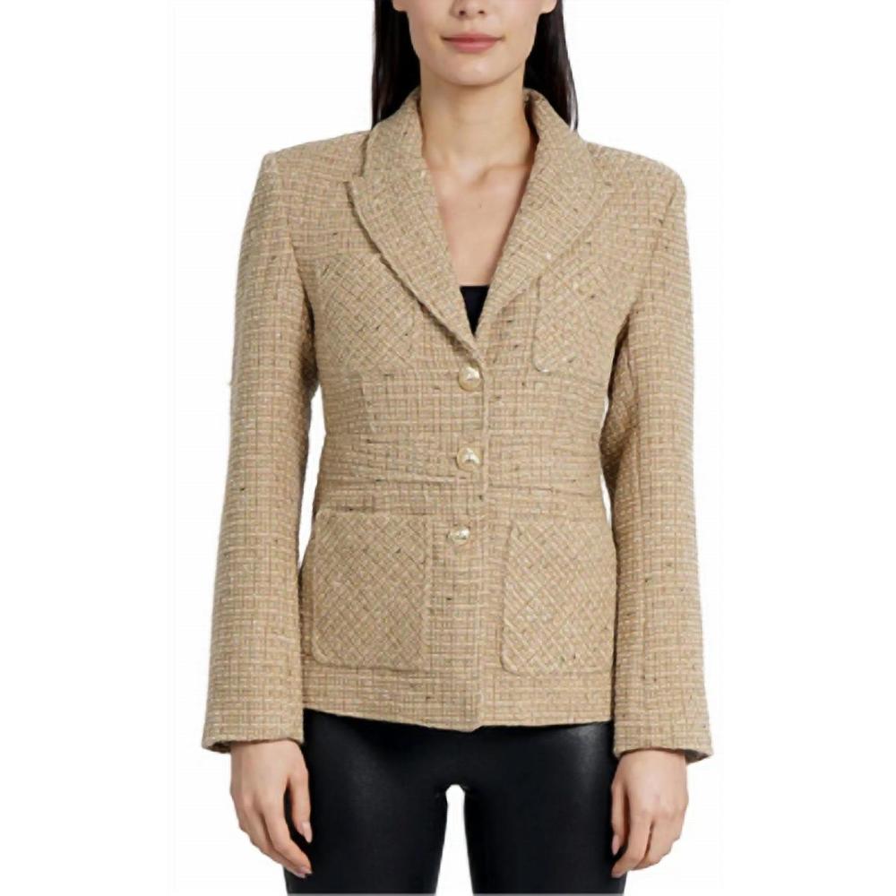 NEW LOVE TOKEN peyton blazer in gold